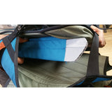 Adjustable seat width.