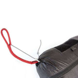 The supported position of the front container can be adjusted by moving the position of the knots on the lines