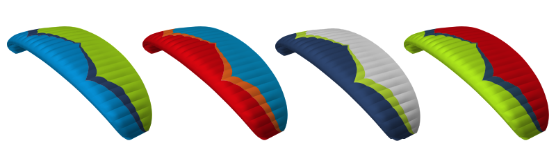 Standard Colours: Light Blue-Anthracite-Light Green (L/A/H); Red-Orange-Light Blue (R/O/L); Anthracite-Light Green-White (A/H/W); Light Green-Anthracite-Red (H/A/R)