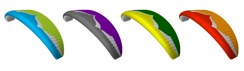 Standard Colours: Light Blue-White-Light Green; Grey-White-Purple; Yellow-White-Green; Red-White-Orange
