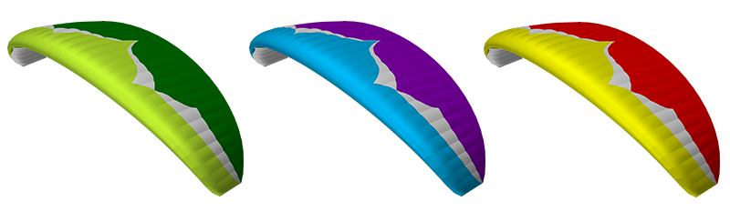 Standard Colours: Light Green-White-Dark Green HWN; Light Blue-White-Purple LWP; Yellow-White-Red YWR.