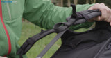 Easy-adjust buckles: the entire adjustment system can be altered in the air as well as on the ground