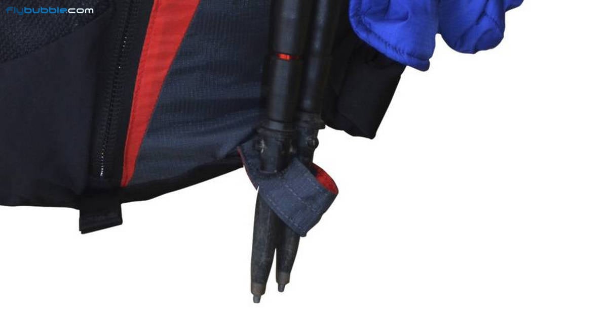 Rucksack features | Hiking stick holders: stowable