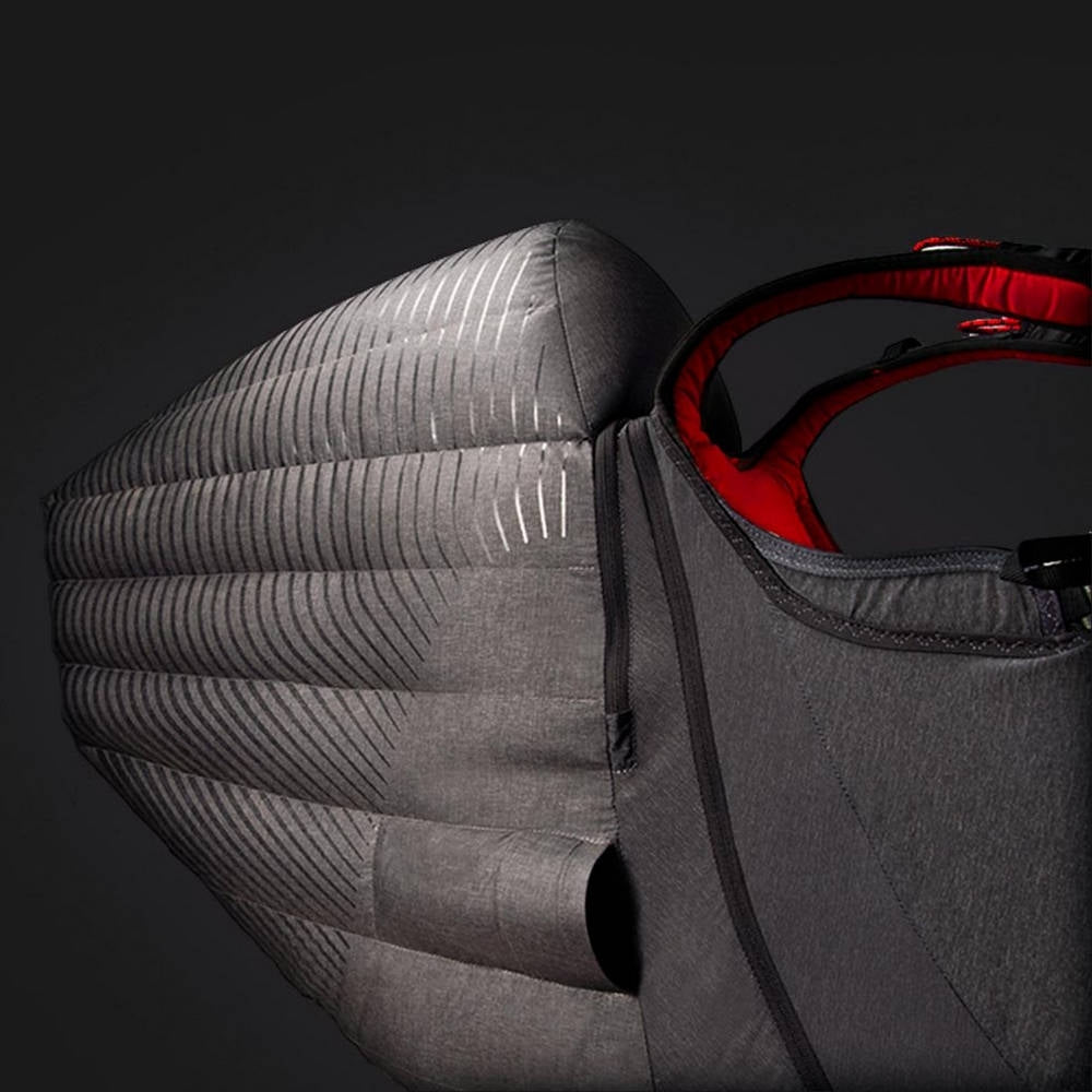 Flight deck with large instrument panel