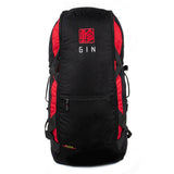 Gin Classic Rucksack Black & Red Backpack