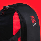 Gin Classic Rucksack Black & Red Backpack