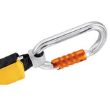 Level Wings Fusion V3: image of the anti-twists when mounted on harness and karabiners (karabiners not included)