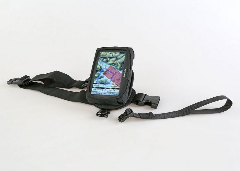 Oudie 3 mounted on Naviter Leg Strap using Oudie Jacket (not included)