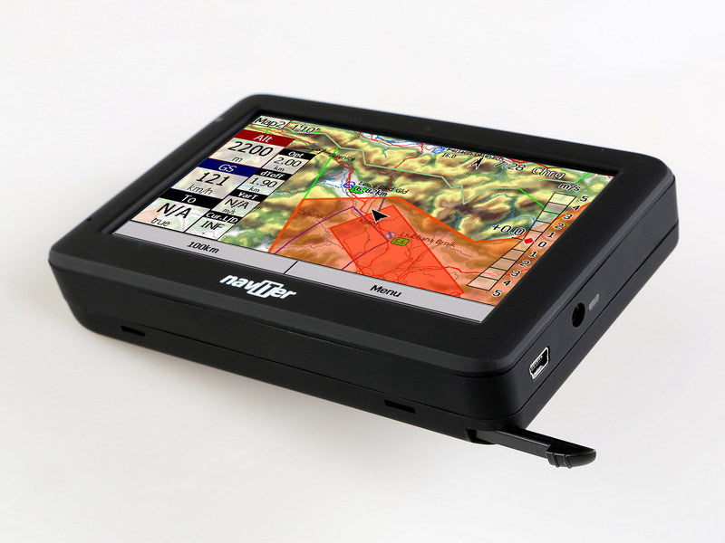 Angled view, landscape mode. Stylus part removed.