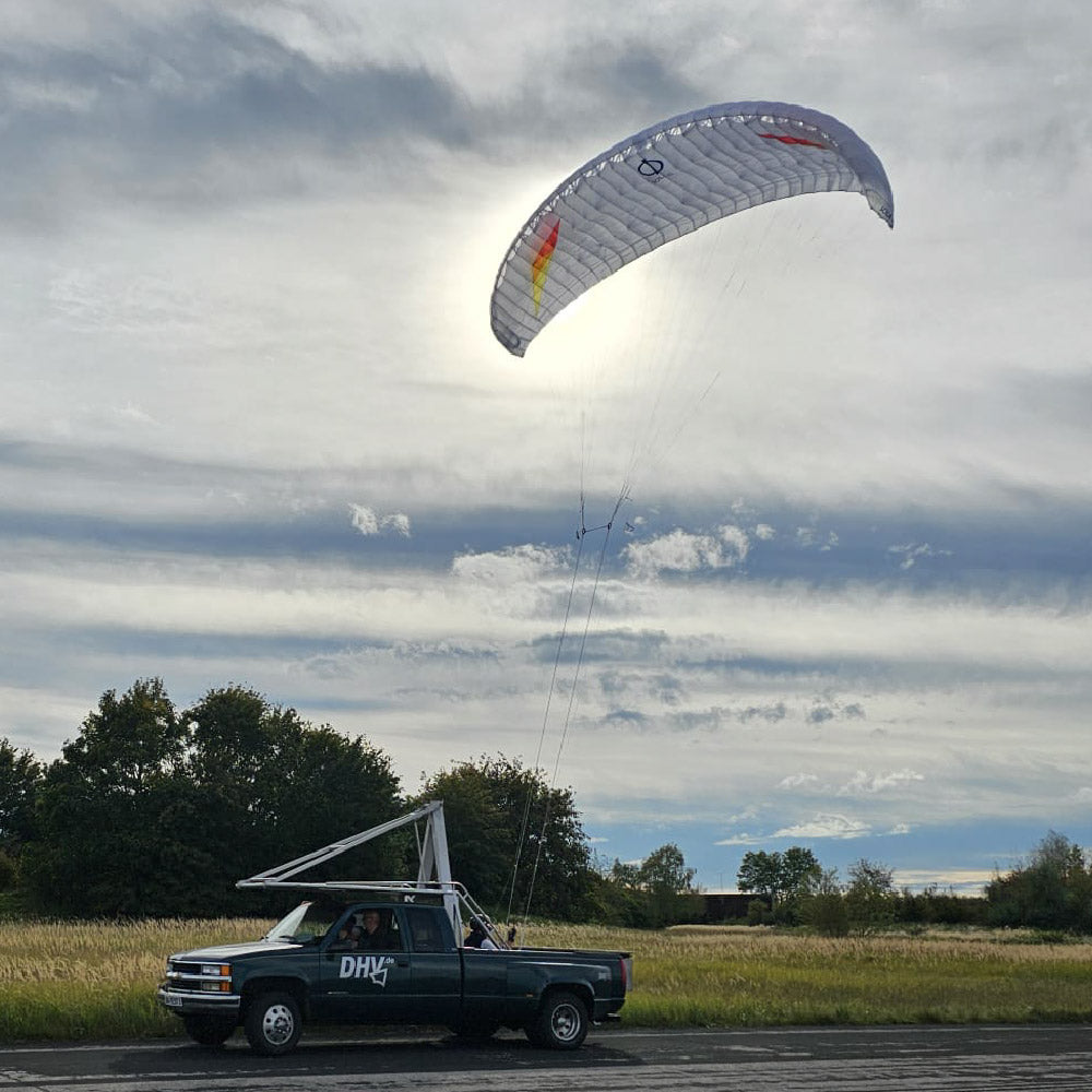 SOLA UL glider on the DHV load test