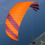 Phi CONCERTO tandem paraglider in standard colours CC1 (Orange-Dark Red-White)
