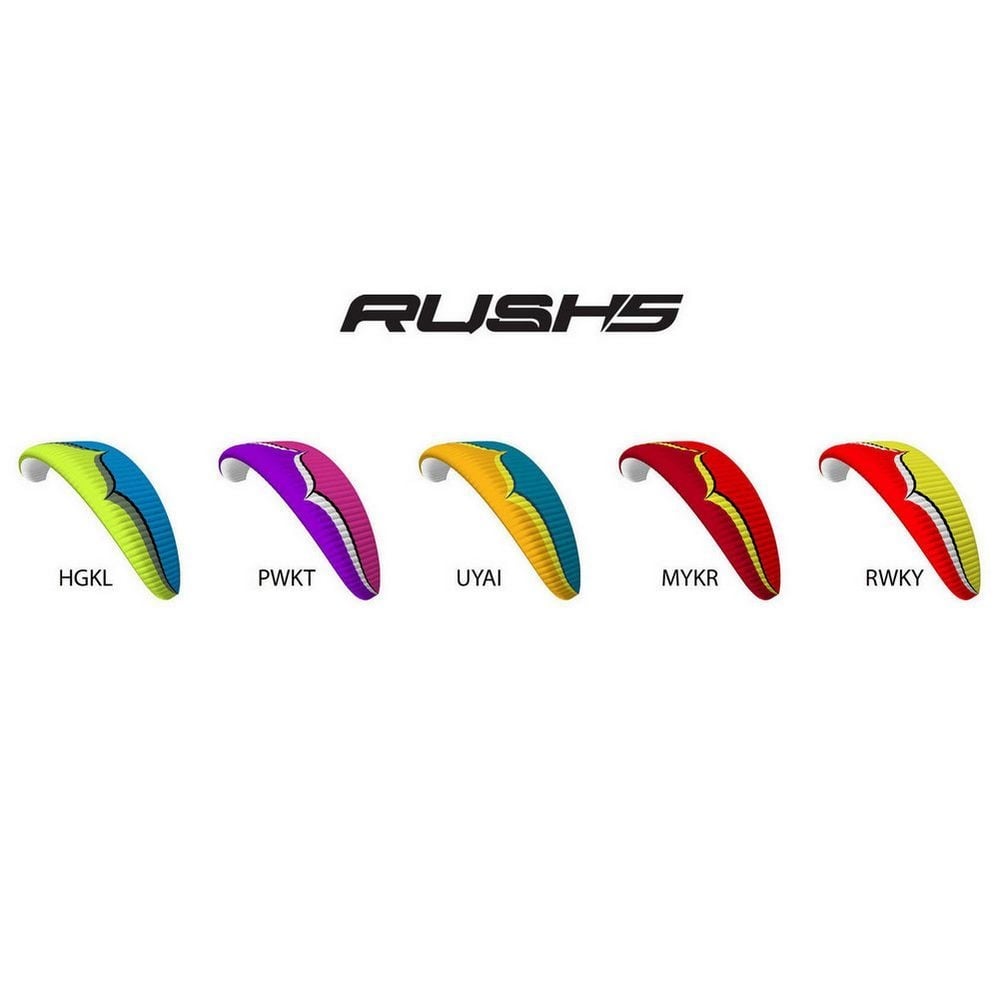 Ozone Rush 5 standard colours: HGKL | PWKT | UYAI | MYKR | RWKY