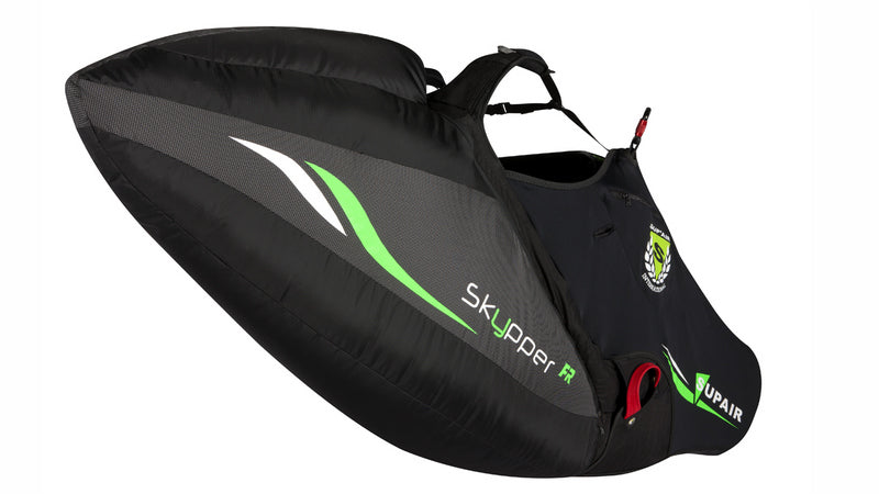 With removable rear profile (foil) inflatable via relative wind.