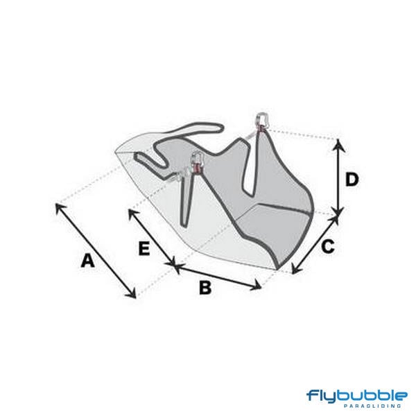 Sup'Air XP2 size table diagram