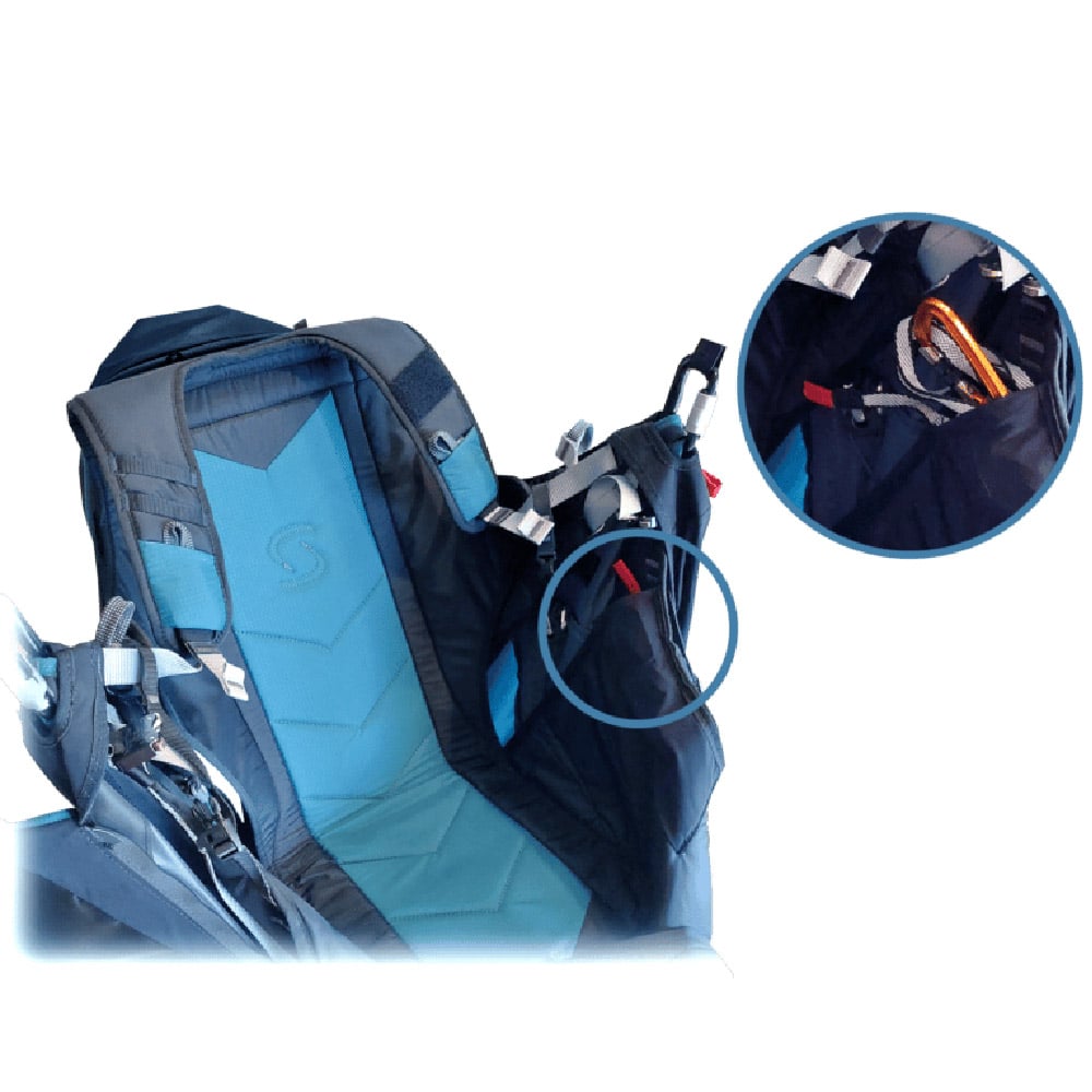 Safety kit: Dyneema Strap and a carabiner