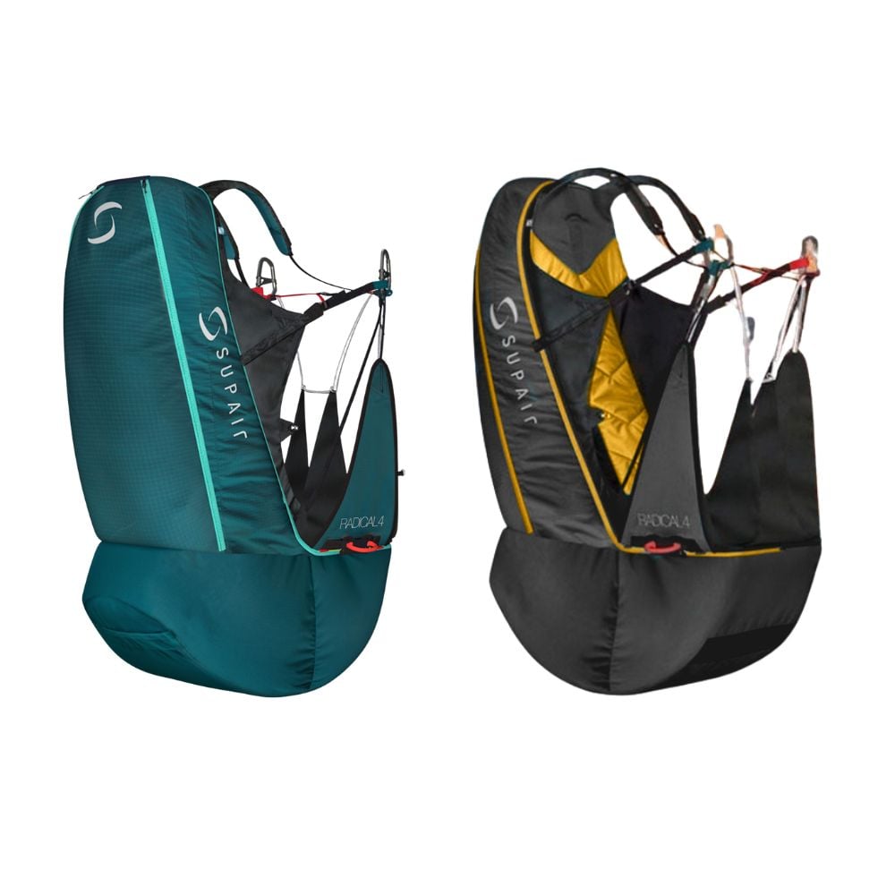 Colours: Petrol and Gold ( Supair RADICAL 4 with Airbag-Backpack Module)