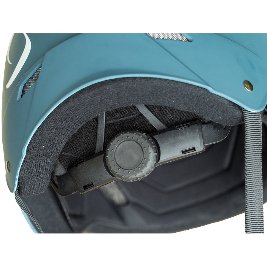 Adjustment wheel for size and fit | Supair SCHOOL ABS paragliding helmet