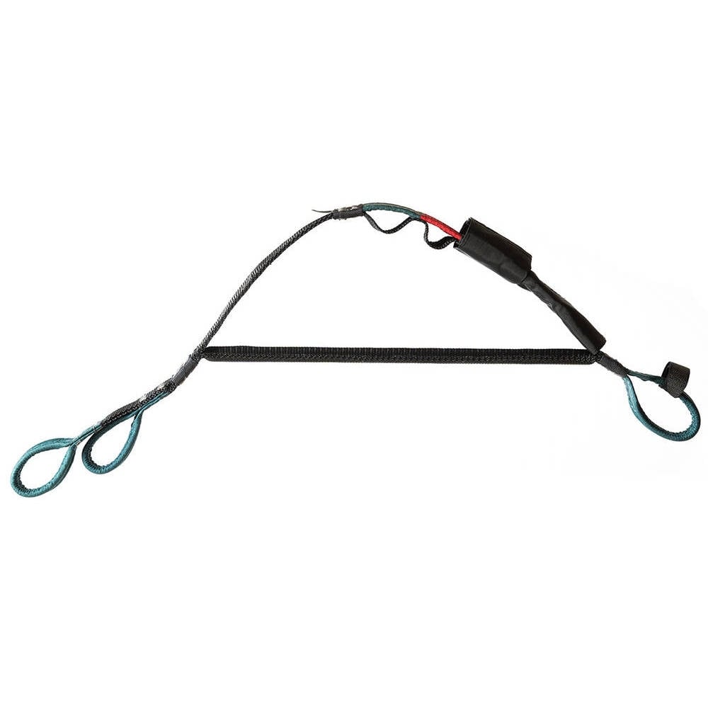 The wing connection is separate from the reserve parachute connection.