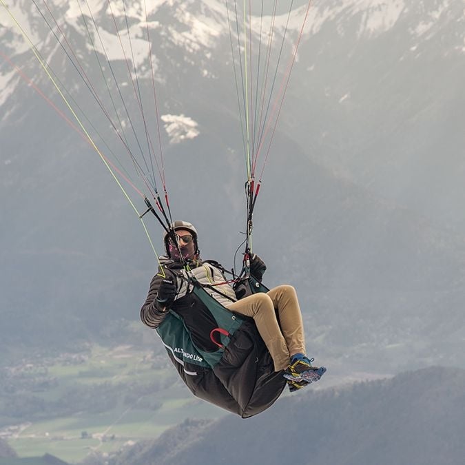 Supair Altirando LITE reversible paragliding harness