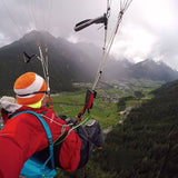 Hike and Fly enthusiast Markus Grundhammer aka "Skyman" with Syride SYS'Nav V3 riser mounted