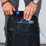 Upper back zipped-pocket