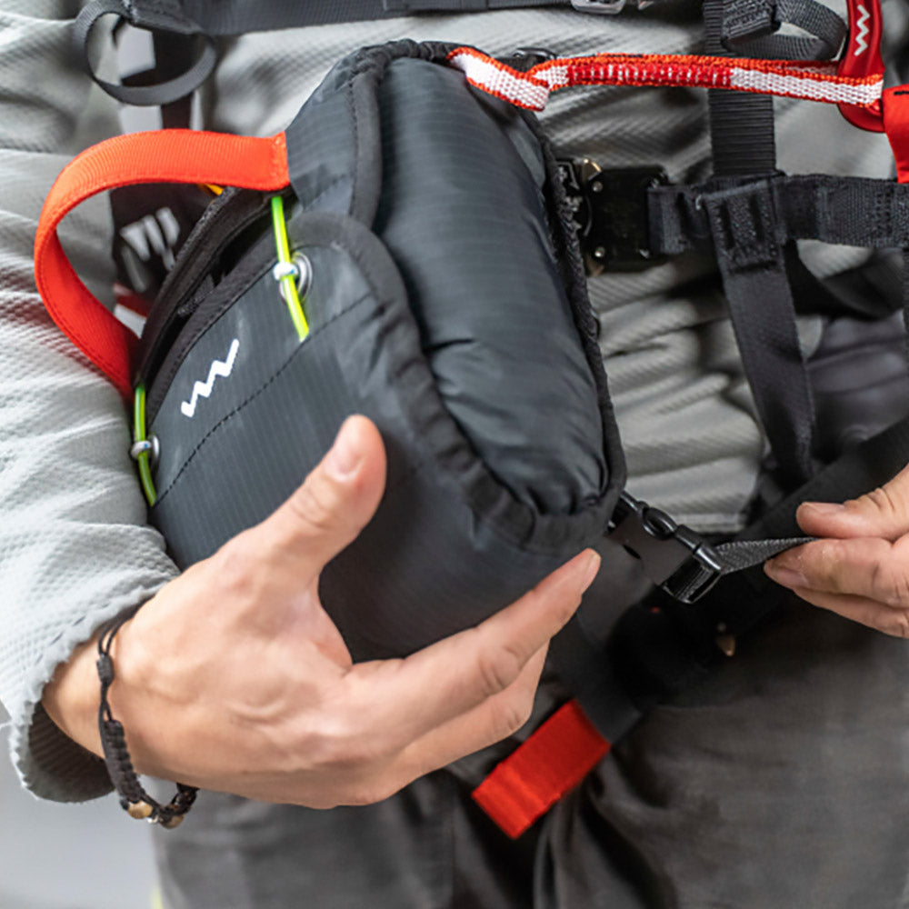 Woody Valley Front Light Rescue Container Anthracite: Two side connections