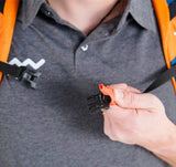 Chest strap buckle with in-built whistle | Wani 3 rucksack features