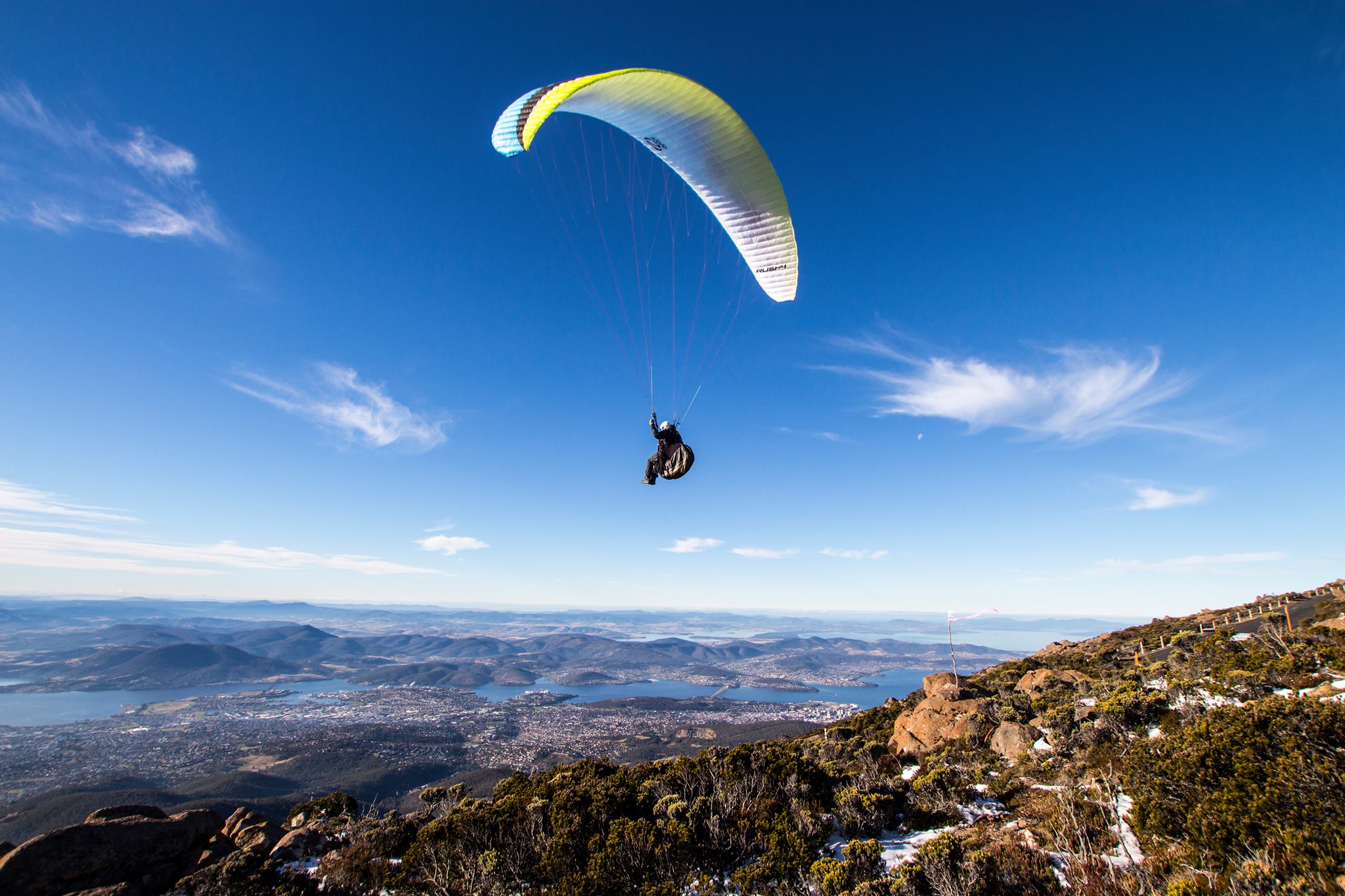 Flying in Tasmania