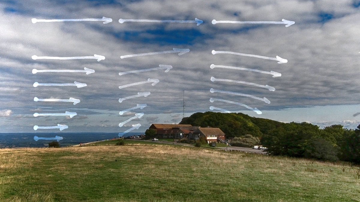 Paragliding site analysis (Devil's Dyke)