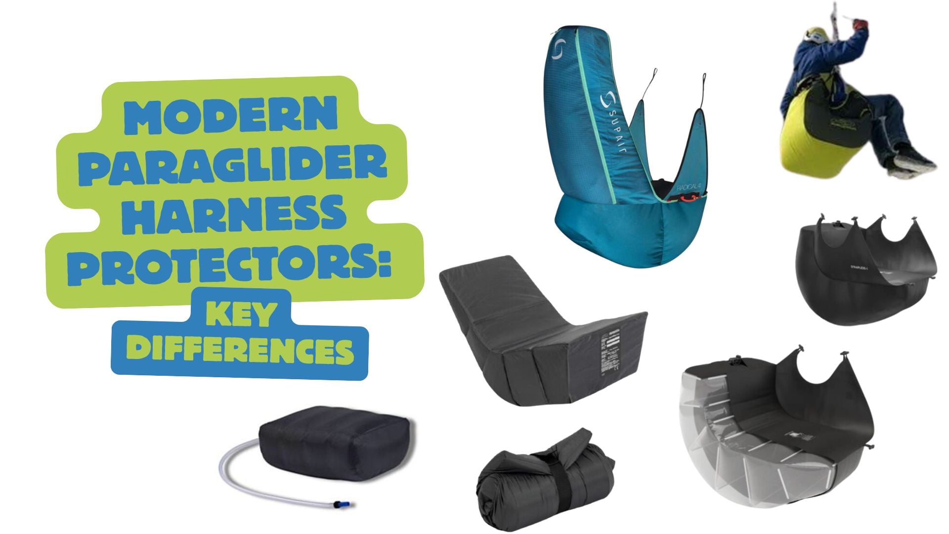 Modern Paraglider Harness Protectors: Key Differences