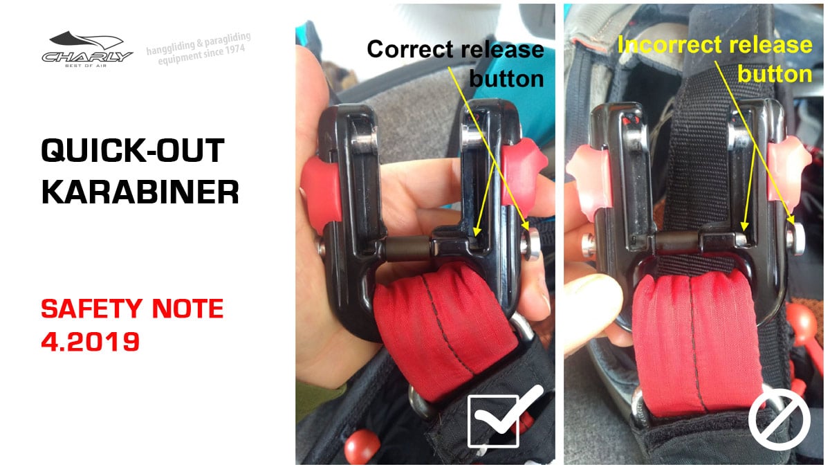 Safety Notice: Charly QUICK-OUT karabiners