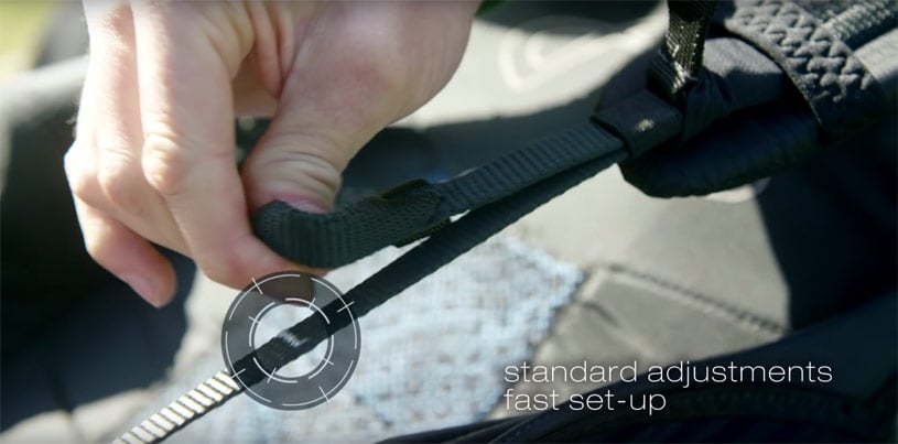 Paragliding harness features