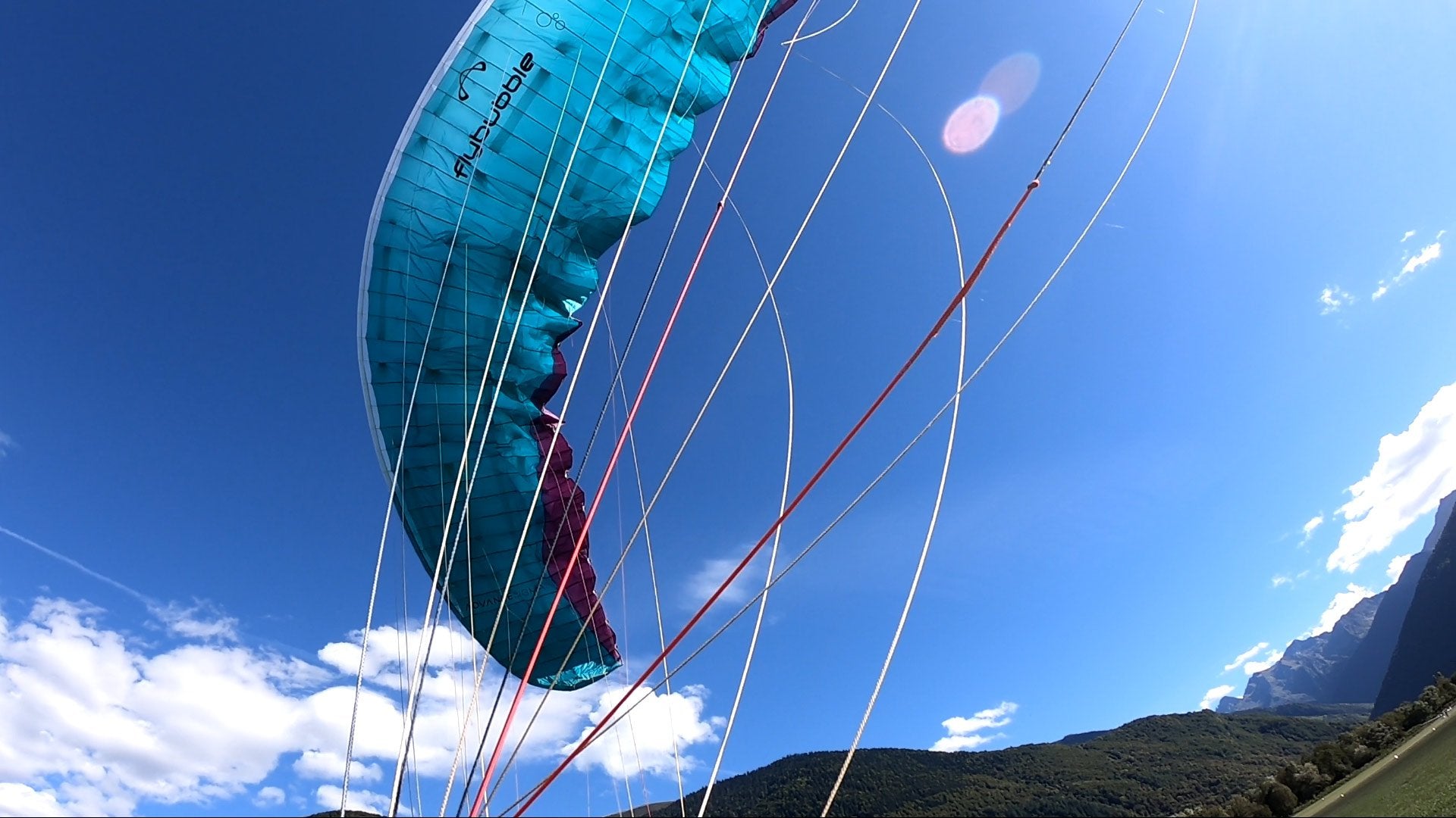 Landing safely in a valley wind