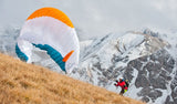 Advance STRAPLESS mountain paragliding harness (shown with optional extra Advance PIPACK 2 rucksack)