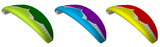 Standard Colours: Light Green-White-Dark Green HWN; Light Blue-White-Purple LWP; Yellow-White-Red YWR.
