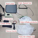Photo shows Ozone Halo package. It includes Halo Air inflation bag as well.