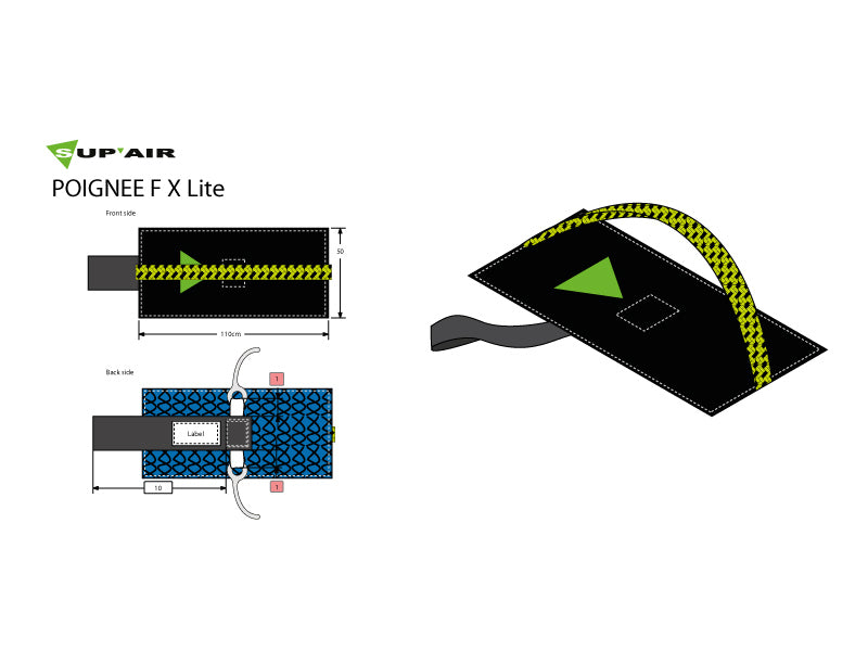 Supair Front Container Reserve Handle F-XLite - Front Reserve Container Xtralite