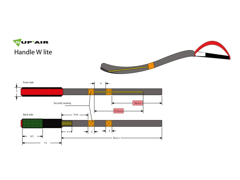 Supair Harness Reserve Handle W-Lite - Walibi Lite