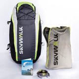 Package contents including ALPINE backpack