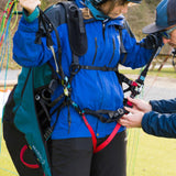 Supair ACCESS 3 BUMP:marked legstraps straps; with a bright red 