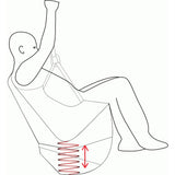 The internal spring does not cushion the impact but allows the airbag to inflate and remain inflated
