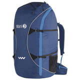 Woody Valley Wani 3 reversible paragliding harness-rucksack in rucksack mode in Blue-Light Blue colours