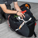 Woody Valley MK1 pro: The reserve parachute placed under the seat