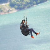 Woody Valley TransAlp 2 Inflatable Protector connected to the Woody Valley TransAlp 2 harness in action (not included).