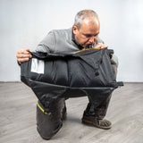 Inflated by mouth with the aid of the supplied nozzle.