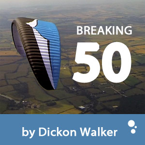 Breaking 50km by Paraglider (by Dickon Walker)