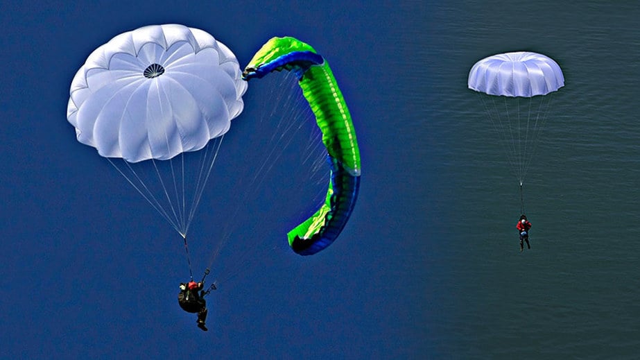 Paragliding reserve parachute guide: PDA