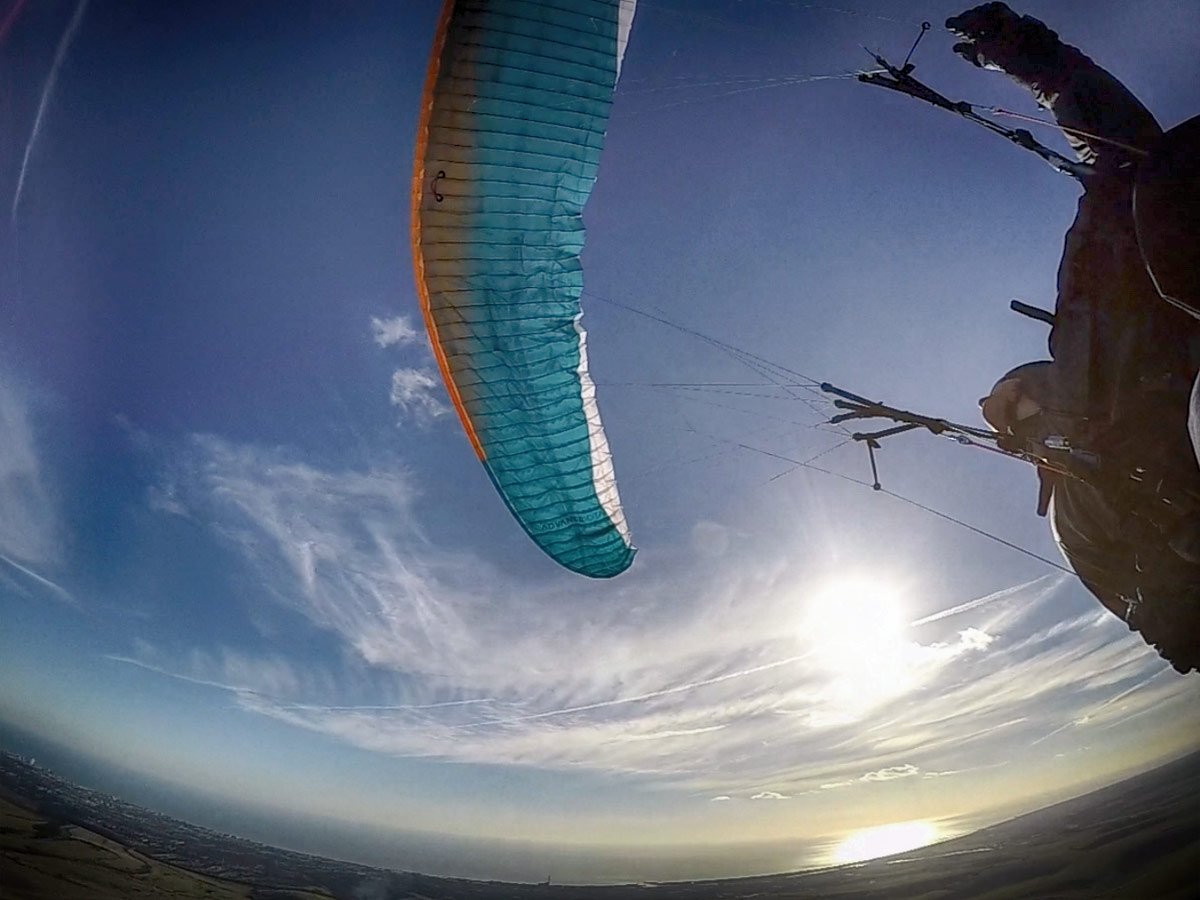 Negative spin on a paraglider