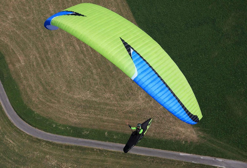 An advanced paraglider wing and harness