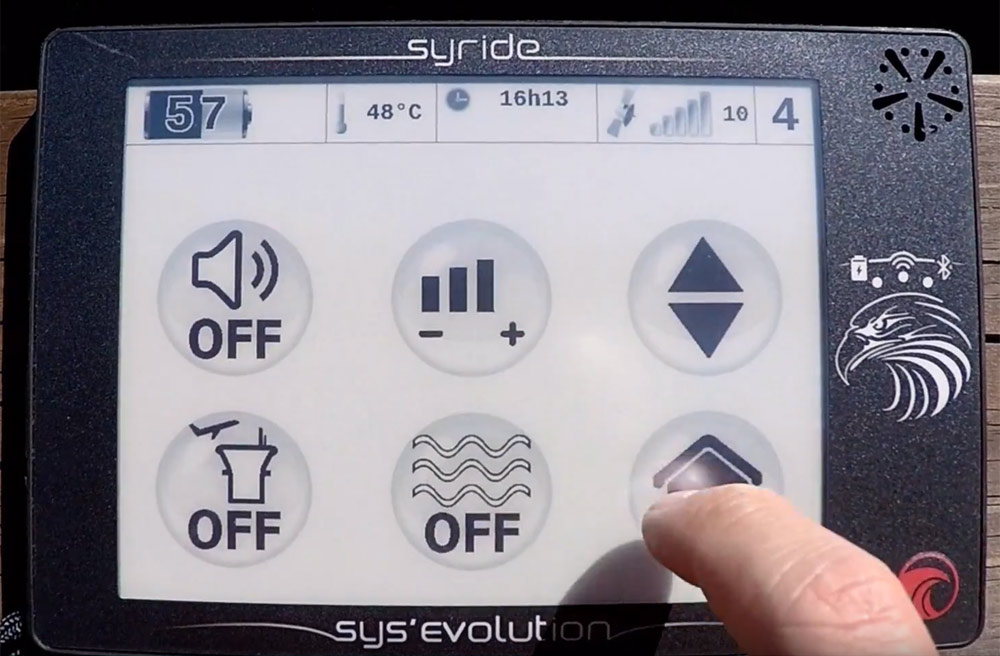 Syride SYS'EVOLUTION review: menu